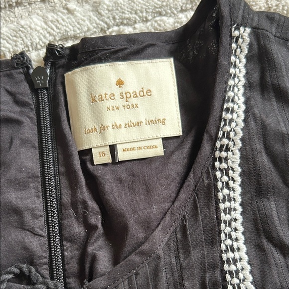 Kate Spade black Dress with white Detailing - Picture 2 of 3